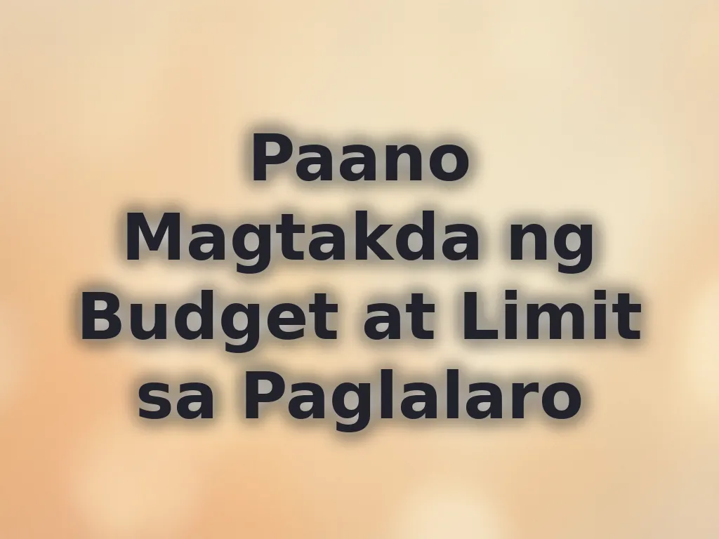 Gabay sa pagtatakda ng budget